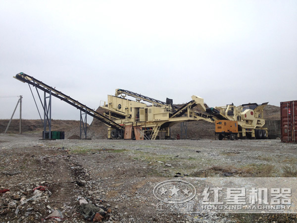 時產200噸廢鋼渣移動破碎機占地面積小 時產200噸廢鋼渣移動破碎機占地面積小