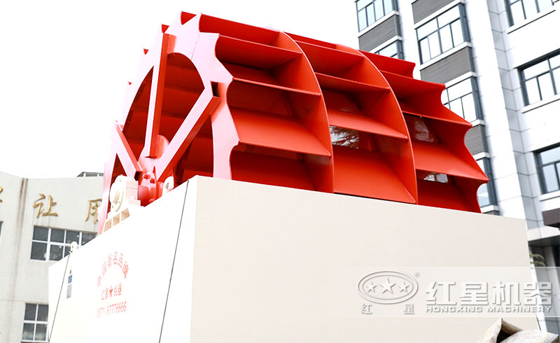 三輪輪斗式洗砂機，產量120-200t/h