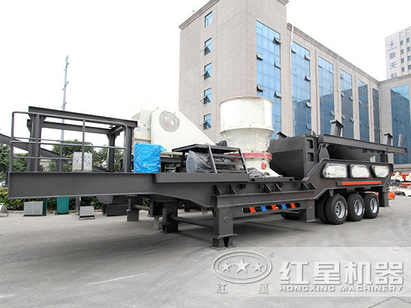 移動(dòng)粉沙車，配圓錐破