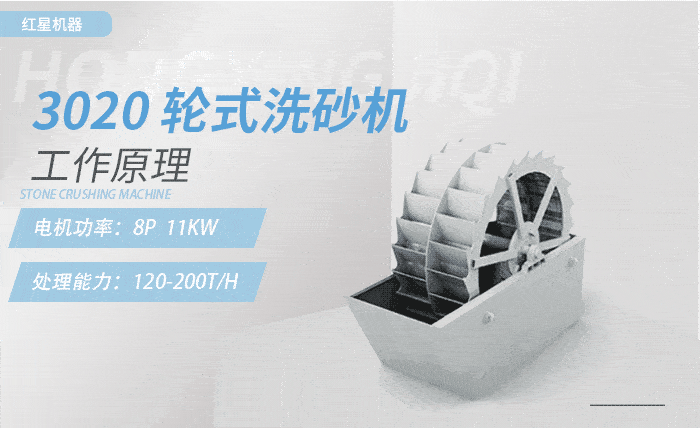 3020洗砂機，時產量：120-200t/h