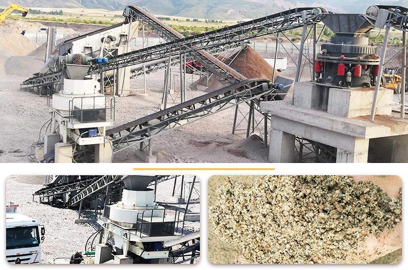石頭粉碎沙加工客戶現場 石頭粉碎沙加工客戶現場